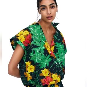 Zara Hawaiian Top